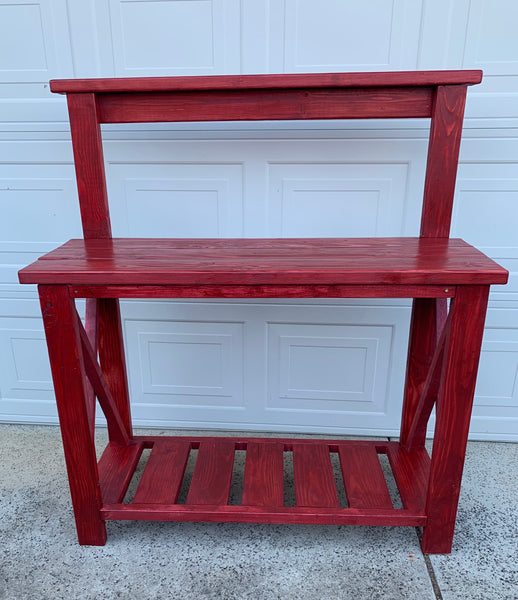 Potting Bench in Red
